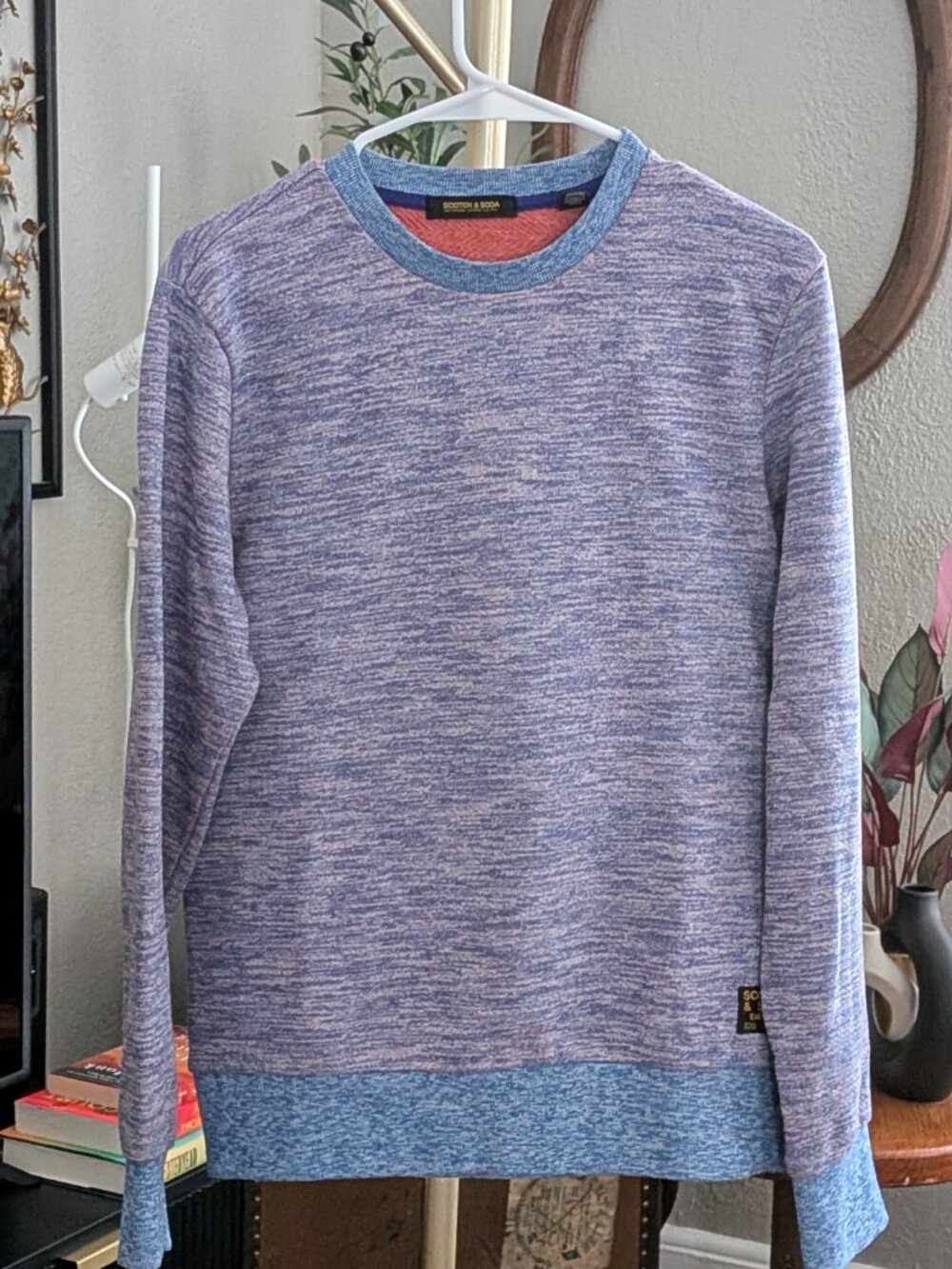 Scotch & Soda Men's Classic Fit Crewneck Sweatshirt - Size Medium